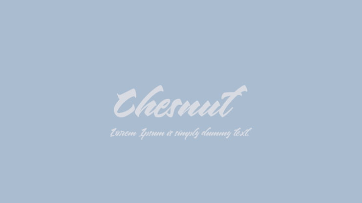 Chesnut Font