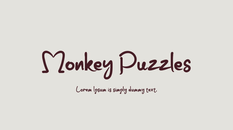 Monkey Puzzles Font