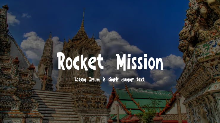 Rocket Mission Font