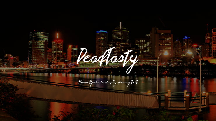 DeadTasty Font