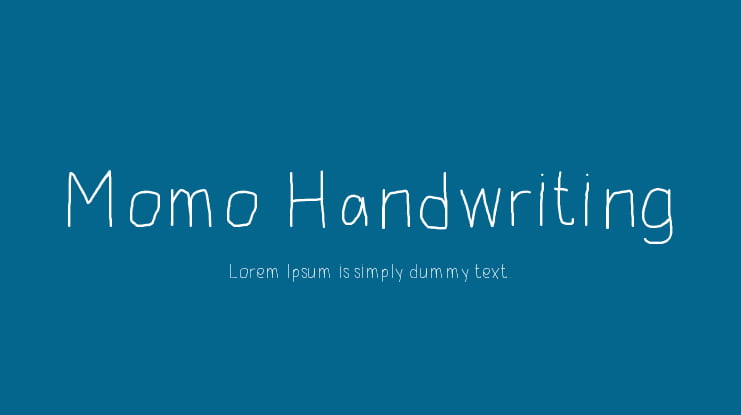 Momo Handwriting Font