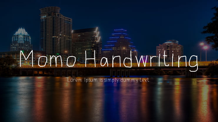 Momo Handwriting Font