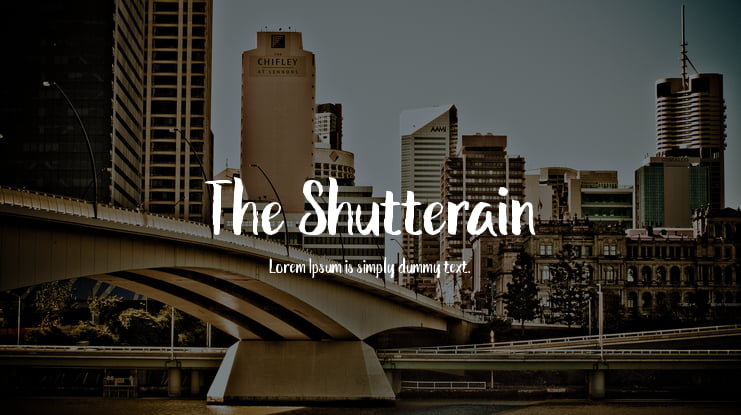 The Shutterain Font