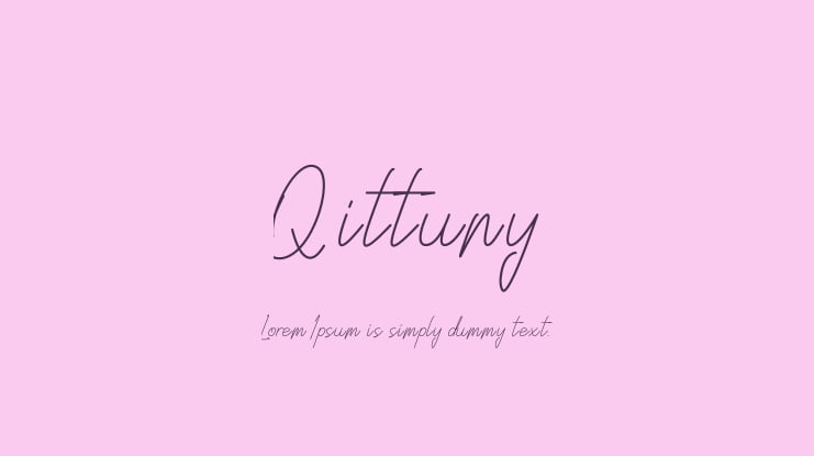 Qittuny Font