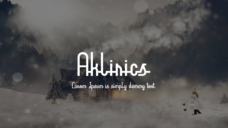 Aklirics Font