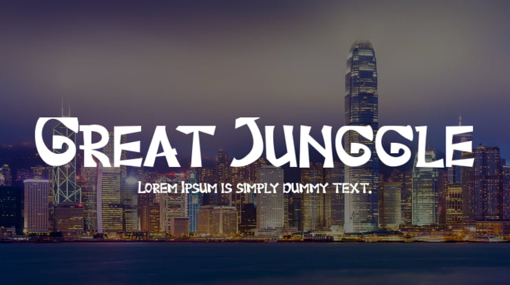 Great Junggle Font