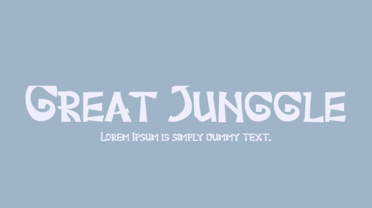 Great Junggle Font