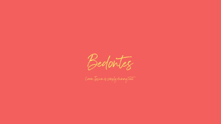 Bedontes Font