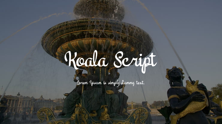 Koala Script Font