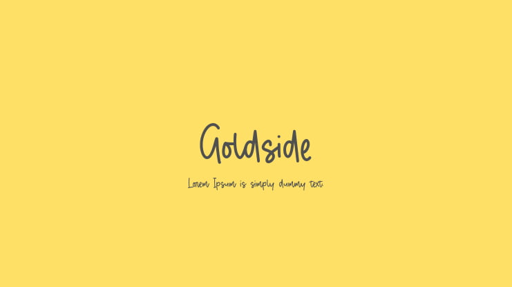 Goldside Font
