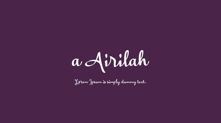 a Airilah Font