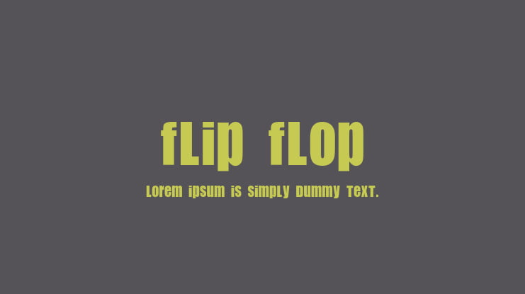 Flip Flop Font : Download Free for Desktop & Webfont
