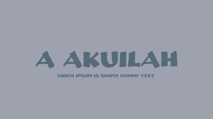 a Akuilah Font