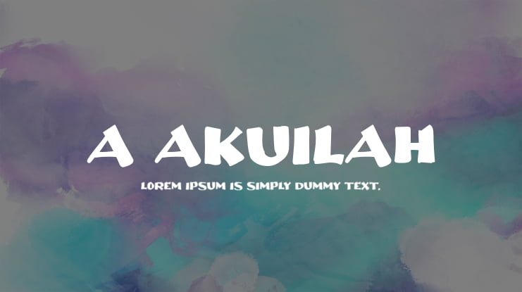 a Akuilah Font