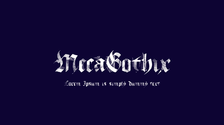 MecaGothix Font