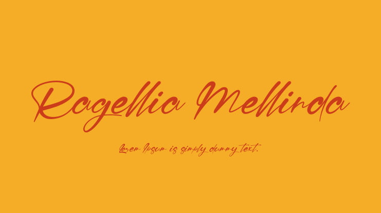 Ragellia Mellinda Font