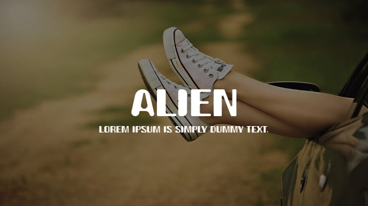 alien font download