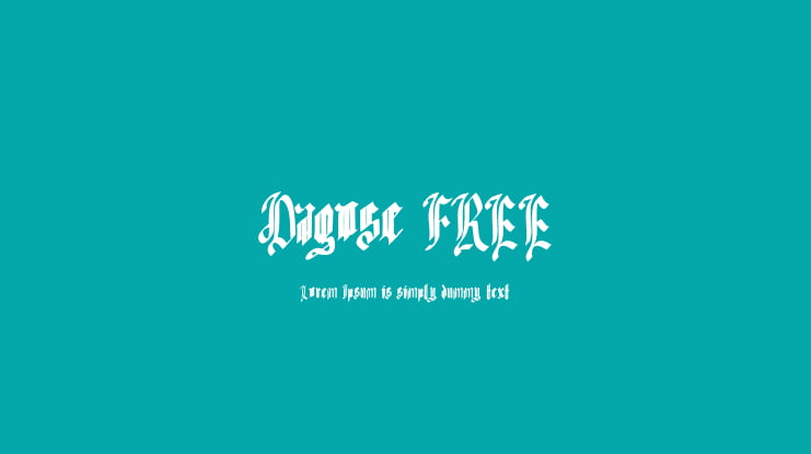 Dagose FREE Font