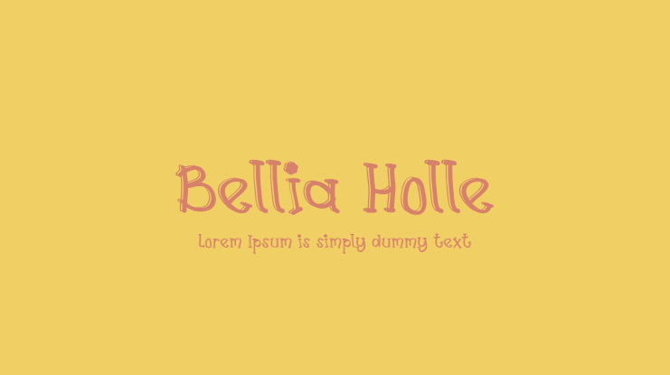 Bellia Holle Font