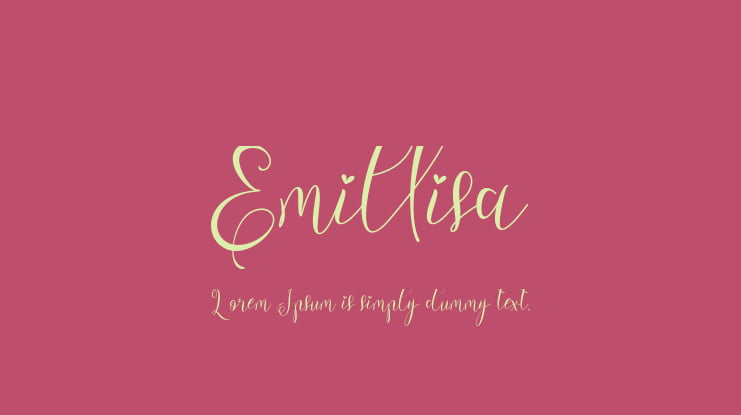 Emillisa Font