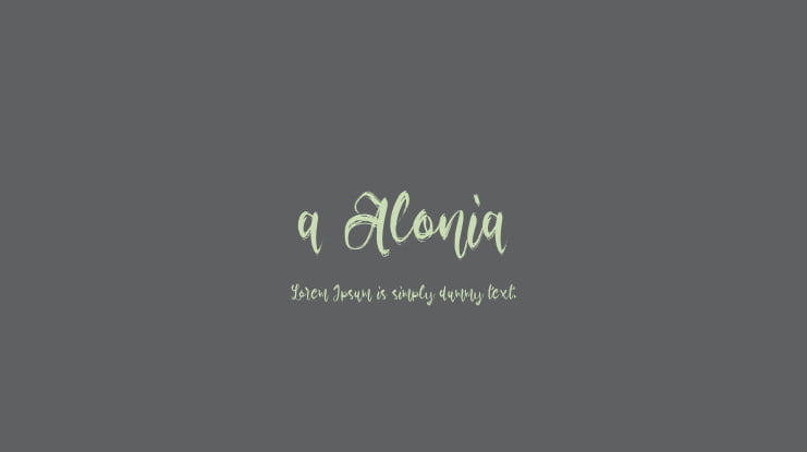 a Alonia Font