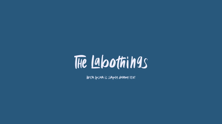 The Labothings Font