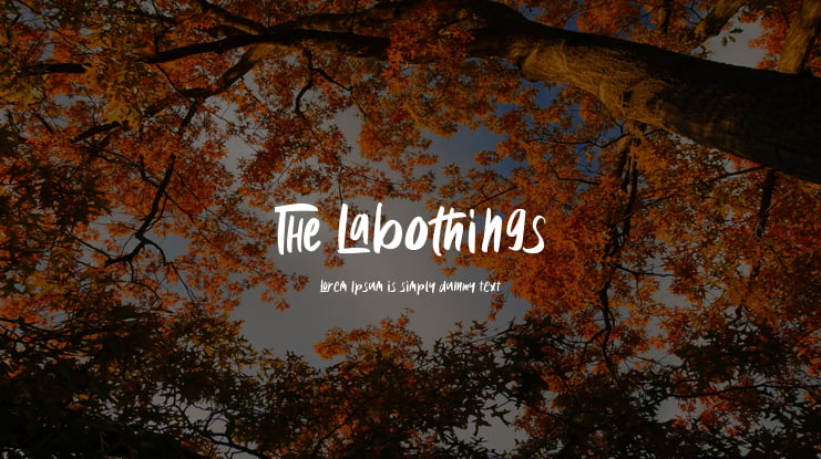 The Labothings Font