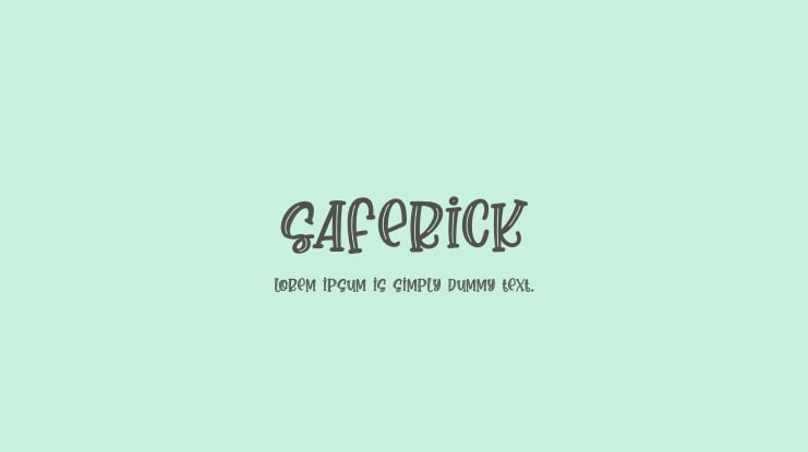 saferick Font