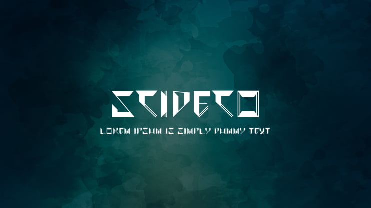 Scideco Font