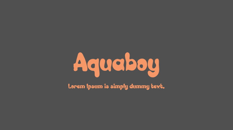 Aquaboy Font