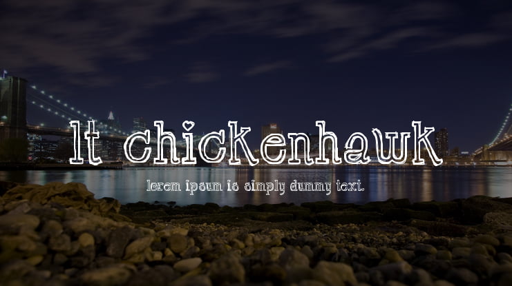 LT Chickenhawk Font