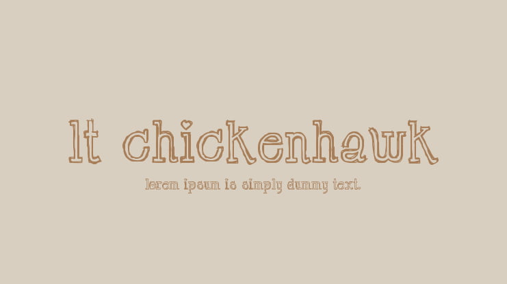 LT Chickenhawk Font