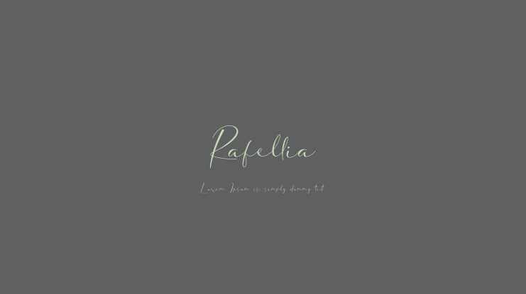 Rafellia Font