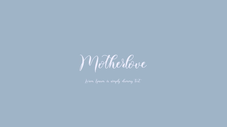 Motherlove Font