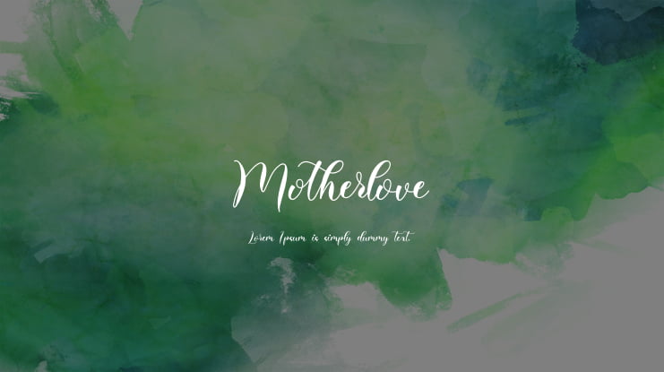 Motherlove Font