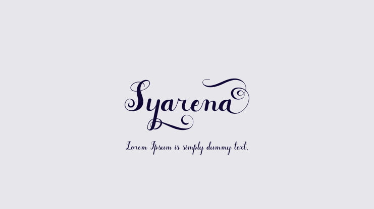 Syarena Font