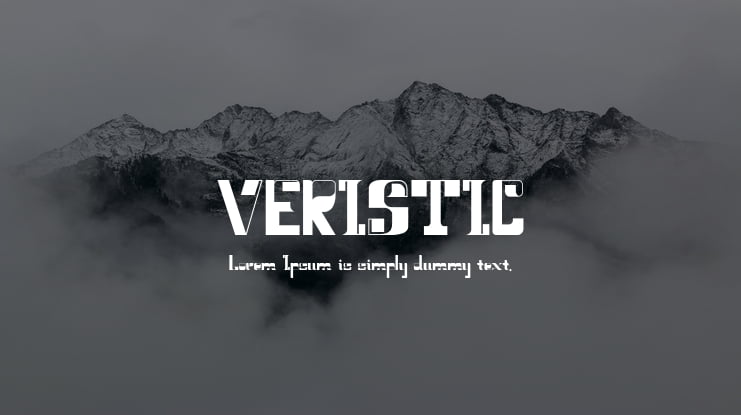 VERISTIC Font