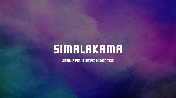 Simalakama Font