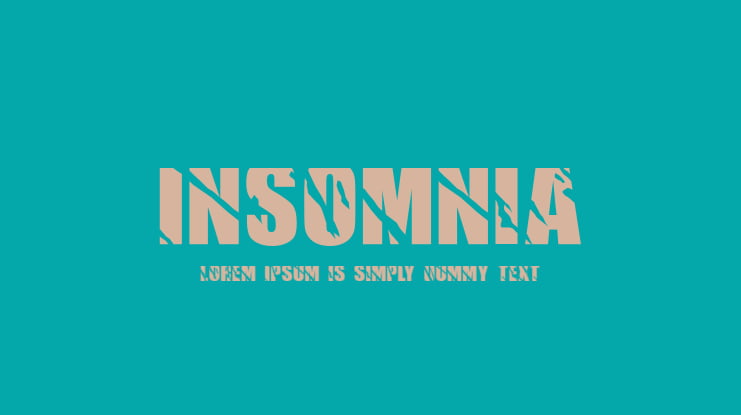 Insomnia Font