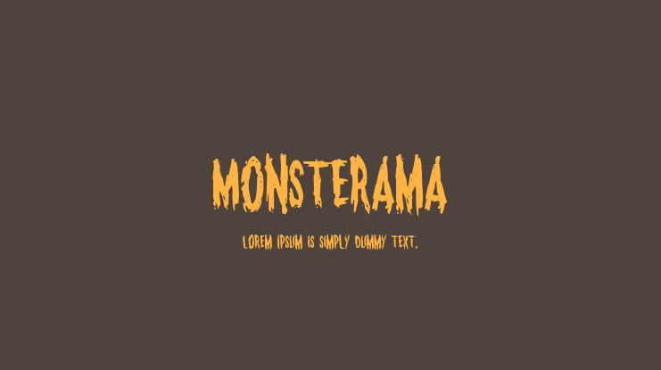 Monsterama Font Family : Download Free for Desktop & Webfont