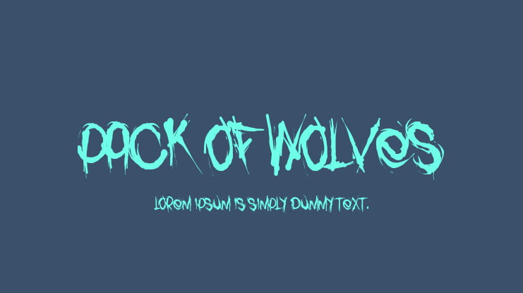Pack of Wolves Font