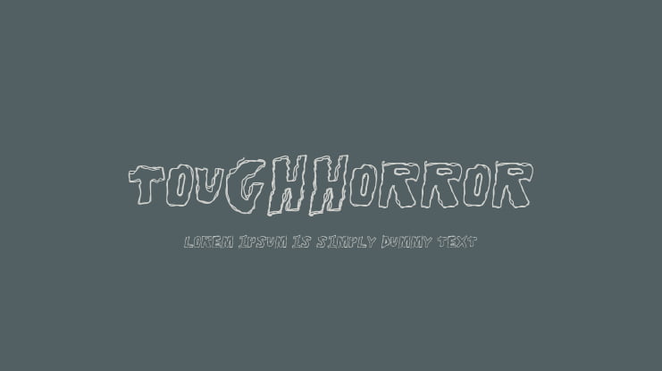 ToughHorror Font