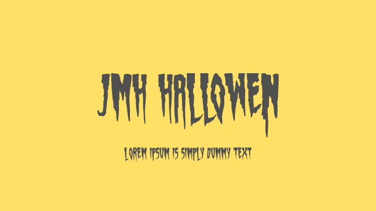 JMH Hallowen 2017 Font