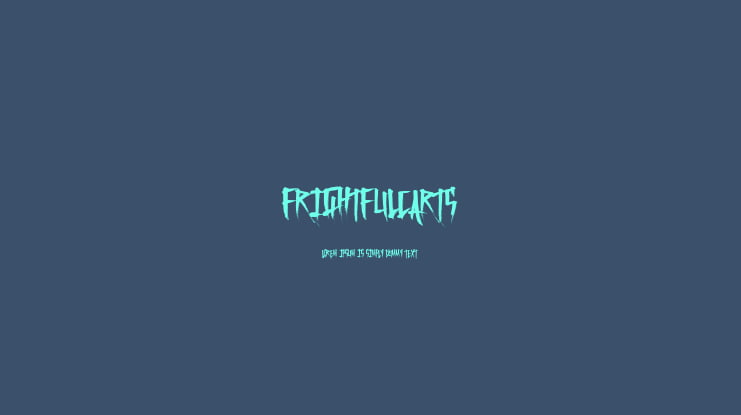 FrightfulCarts Font