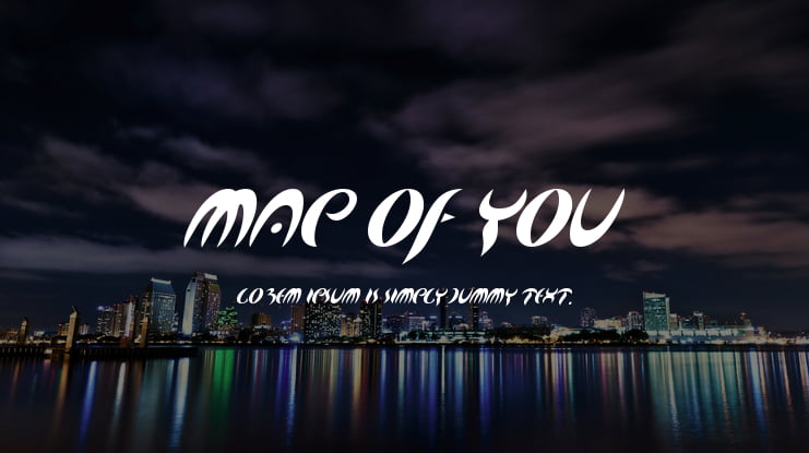 Map Of You Font