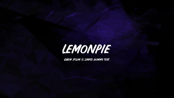 LEMONPIE Font