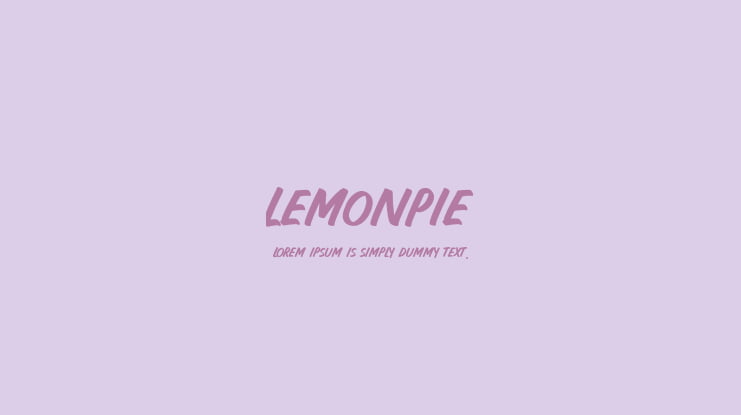 LEMONPIE Font