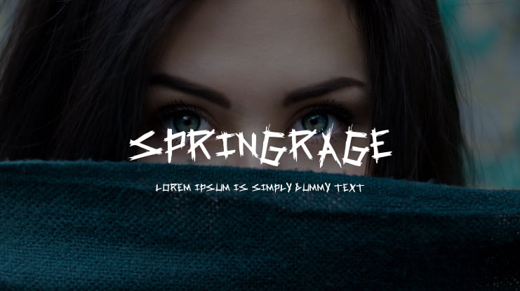 SpringRage Font