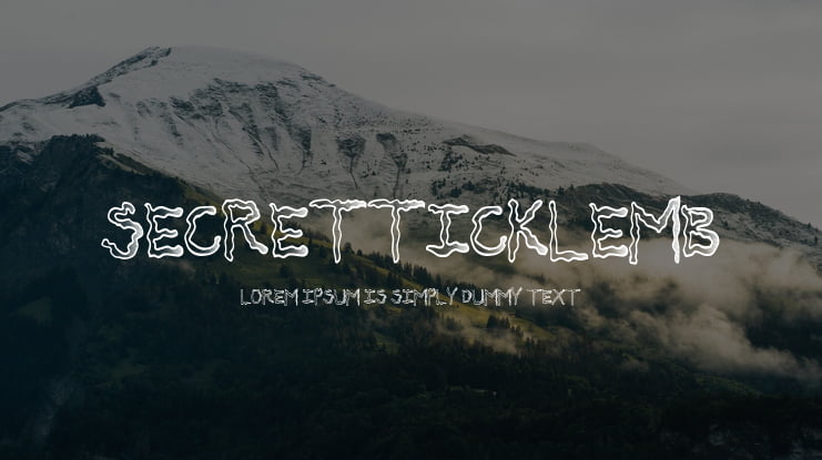 SecretTickleMB Font