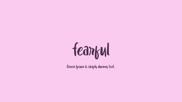 Fearful Font